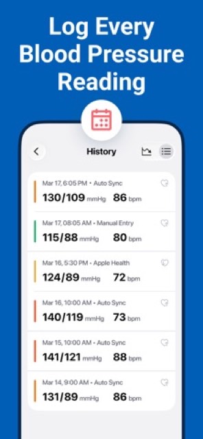 Blood Pressure Log for Omron — App Store screenshot 3