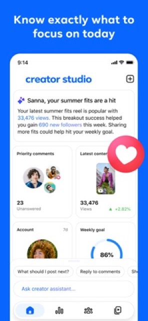 Facebook Creator Studio — App Store screenshot 1