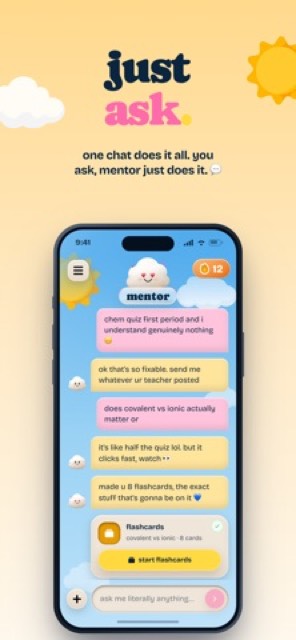 Mentor: Your AI Bestie — App Store screenshot 1