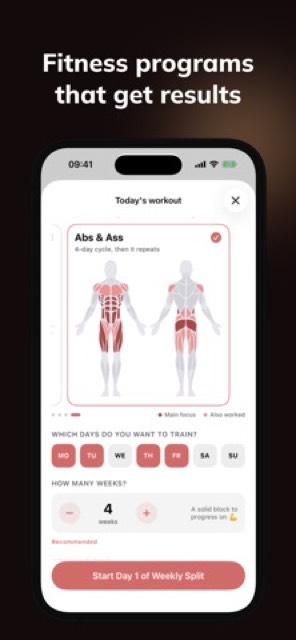 Start Strong: Fitness Planner — App Store screenshot 4