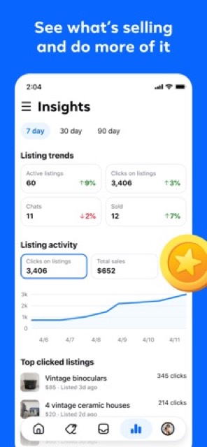 Seller, a Facebook app — App Store screenshot 4