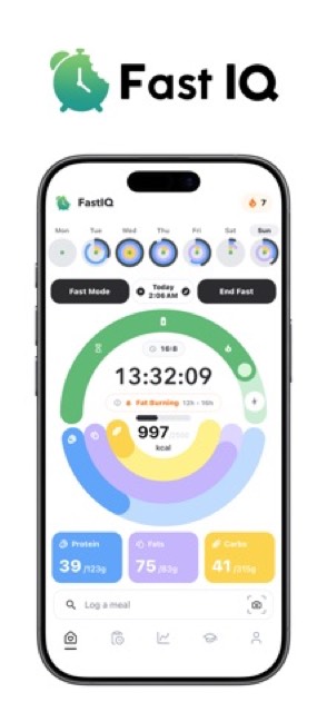 FastIQ: Fasting & Calorie AI — App Store screenshot 1