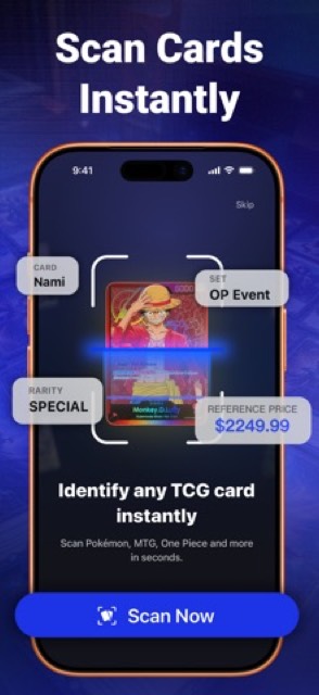 TCG Card Scanner & Value-Foloy — App Store screenshot 1
