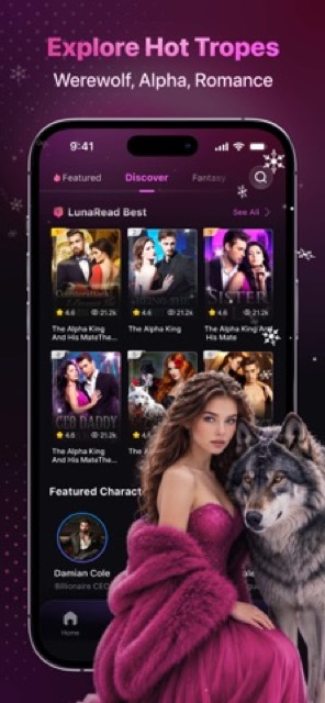 LunaRead: Romance & Fantasy — App Store screenshot 2