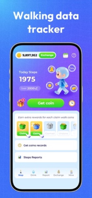 StepLite: Water & Step Tracker — App Store screenshot 1