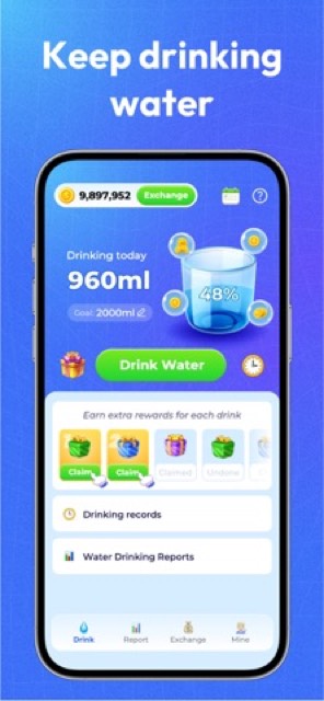 StepLite: Water & Step Tracker — App Store screenshot 2
