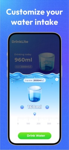 StepLite: Water & Step Tracker — App Store screenshot 4