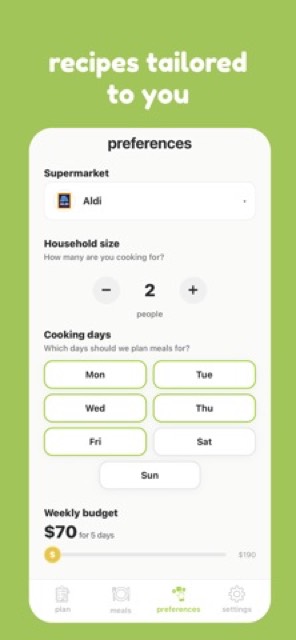 mise - meal planner — App Store screenshot 4
