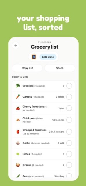 mise - meal planner — App Store screenshot 5