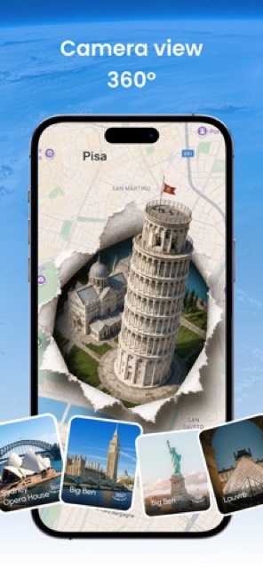 GlobeScope: GPS Map Camera — App Store screenshot 2