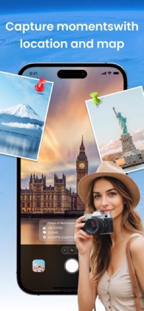 GlobeScope: GPS Map Camera — App Store screenshot 4