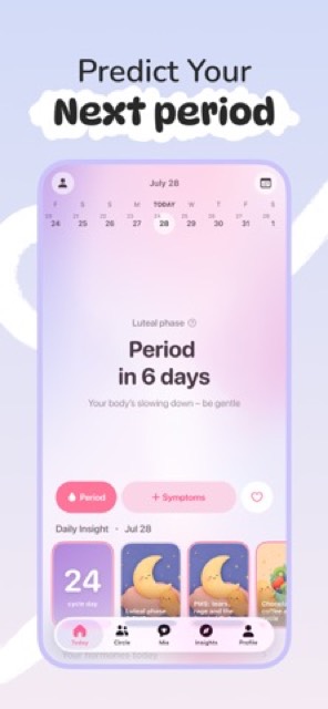 HeySis: Cycle & Period Tracker — App Store screenshot 2