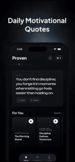 Proven: Daily Motivation — App Store screenshot 2