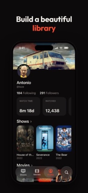 Bingers: TV & Movie Tracker — App Store screenshot 4