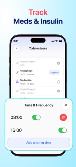 Glucera: Blood Sugar Tracker — App Store screenshot 3